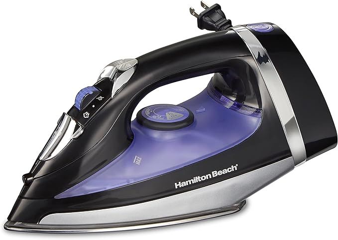 Hamilton Beach Iron & Garment Steamer for Clothes with Smooth Press Stainless Steel Soleplate, 12... | Amazon (US)