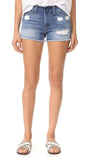 FRAME Le Cutoff Cuff Frayed Waist Shorts | Shopbop