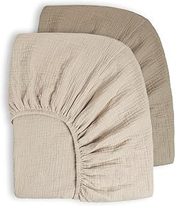 Muslin Crib Sheets 100% Cotton Baby Crib Sheets Fitted for Standard Crib Mattress & Toddler Bed M... | Amazon (US)