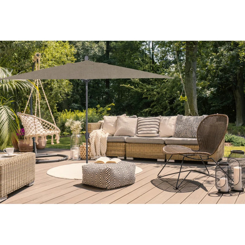 Olivier 118'' x 78'' Rectangular Market Umbrella | Wayfair North America