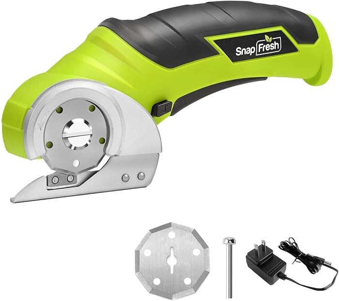 SnapFresh Cordless Electric Scissors, 4V Electric Mini Box Cutter, Carpet & Cardboard Cutter Tool... | Amazon (US)