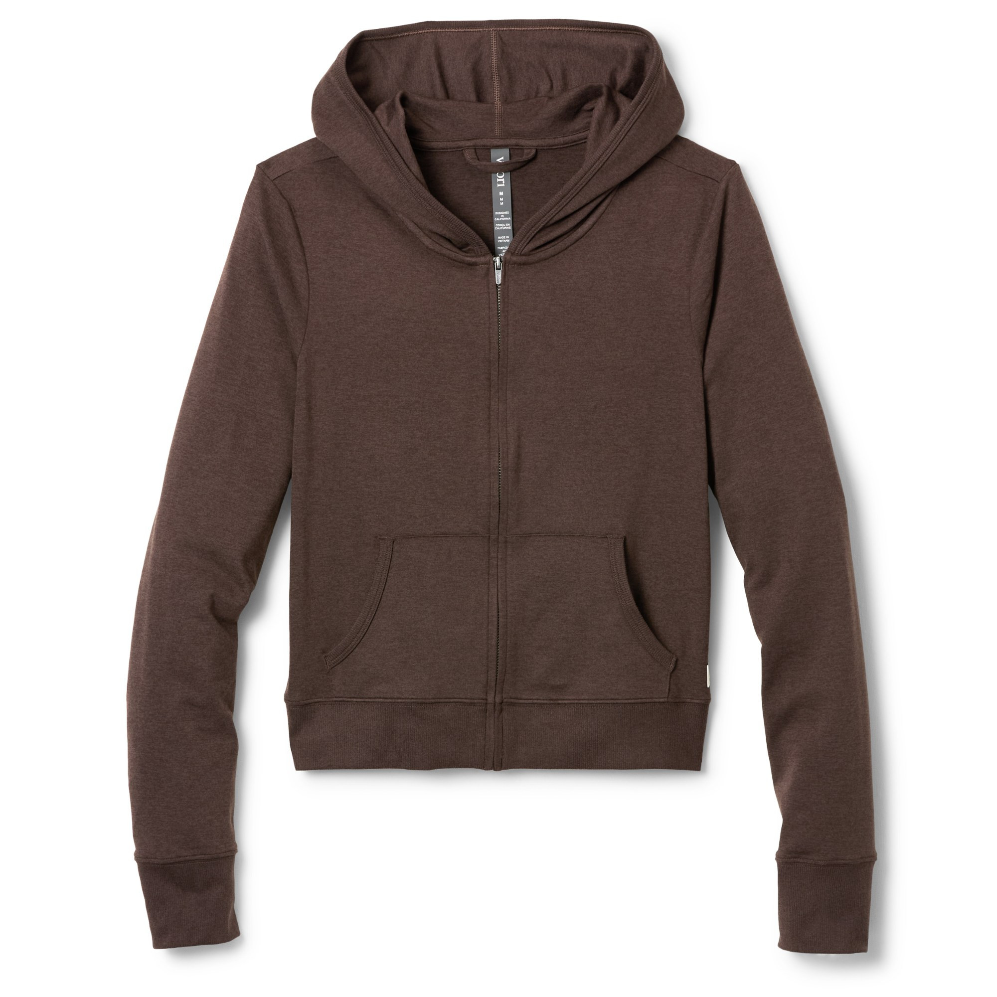 Vuori Women's Halo Mini Full-Zip Hoodie  Brown S | REI
