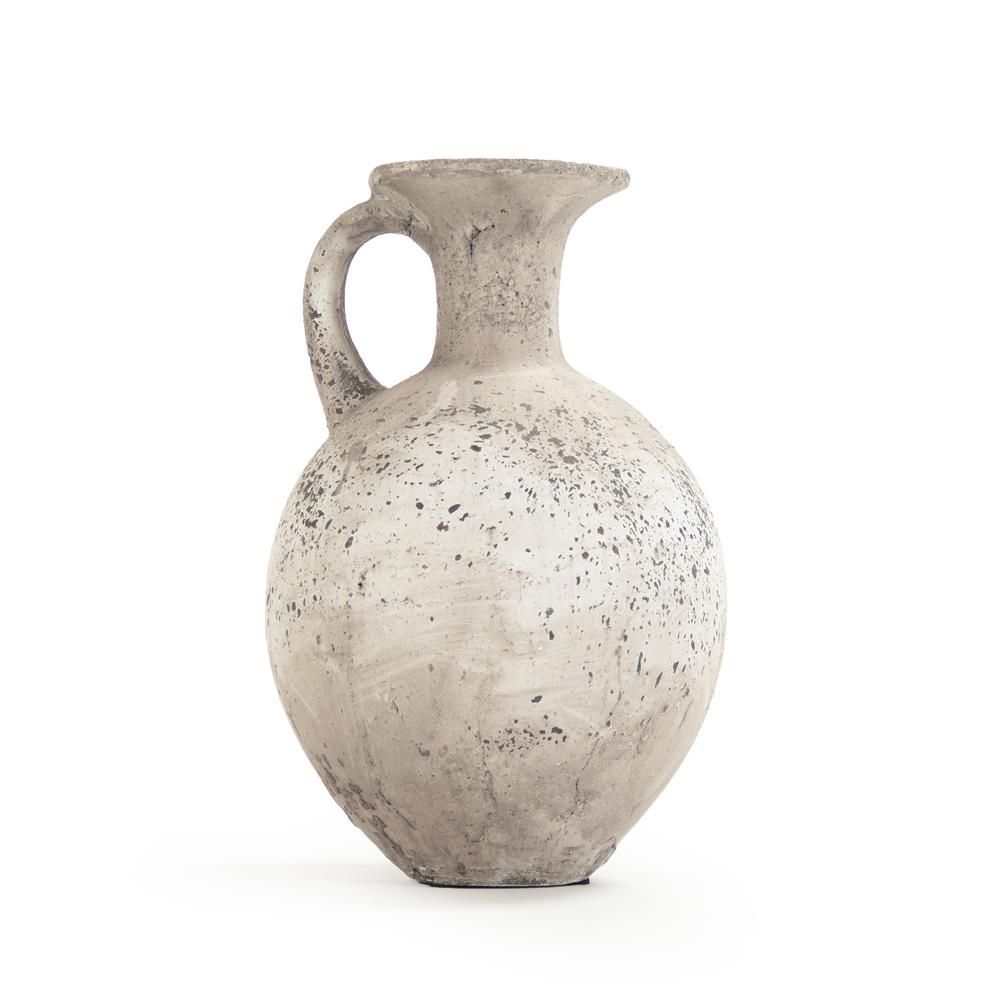 Zentique Terracotta Taupe Decorative Pitcher Vase-8496L A344 - The Home Depot | The Home Depot