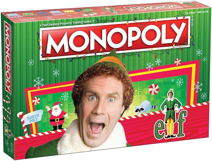 Monopoly Elf | Based on Christmas Comedy Film Elf | Collectible Monopoly Game Featuring Familiar ... | Amazon (US)