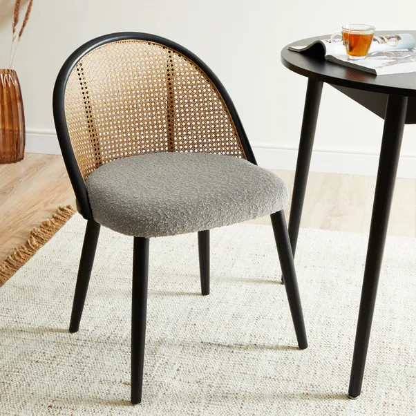 Luella Dining Chair, Boucle | Dunelm