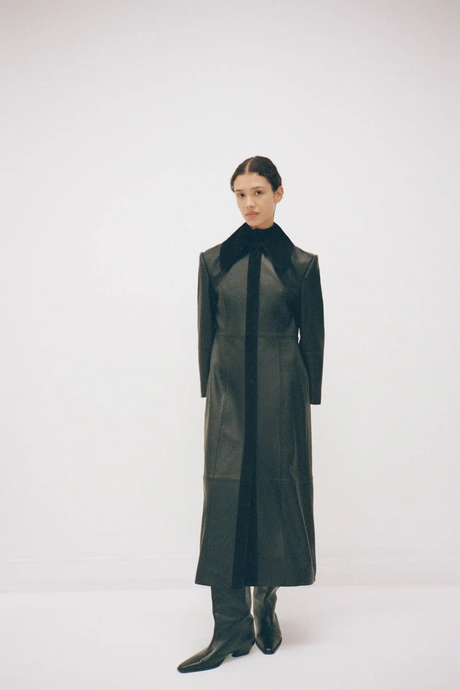 Yaz Leather Coat in Black - CAMILLA AND MARC\u00ae C&M | CAMILLA AND MARC (ANZ)