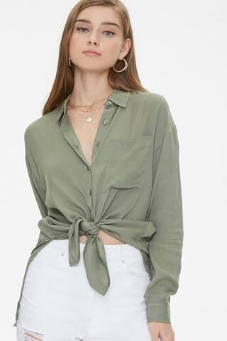 Vented High-Low Longline Shirt | Forever 21 (US)