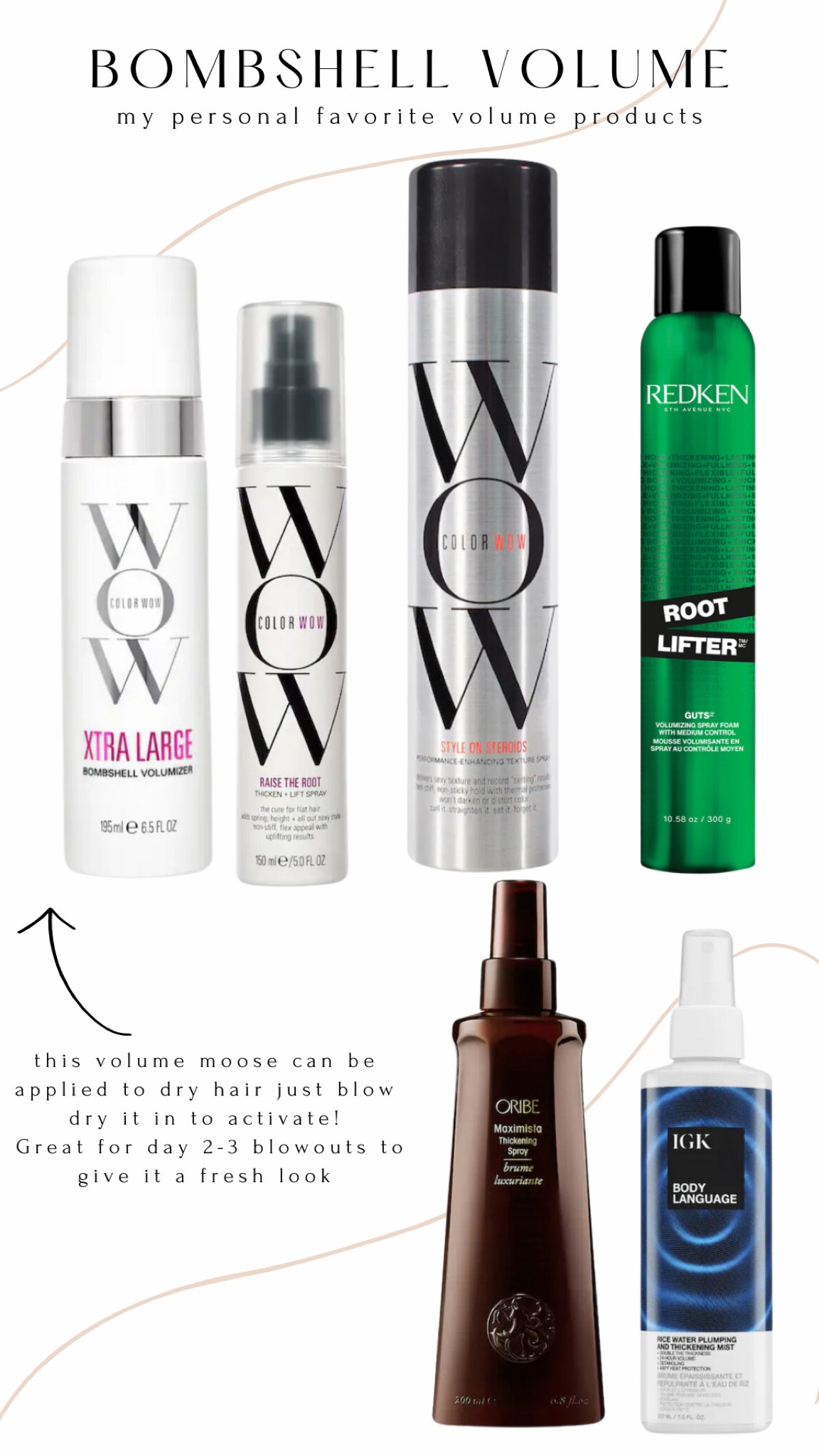 The products you use will help for a great blowout ✨ these are some of my favorite volumizing products to get the trick done 

#LTKStyleTip #LTKBeauty #LTKFindsUnder50