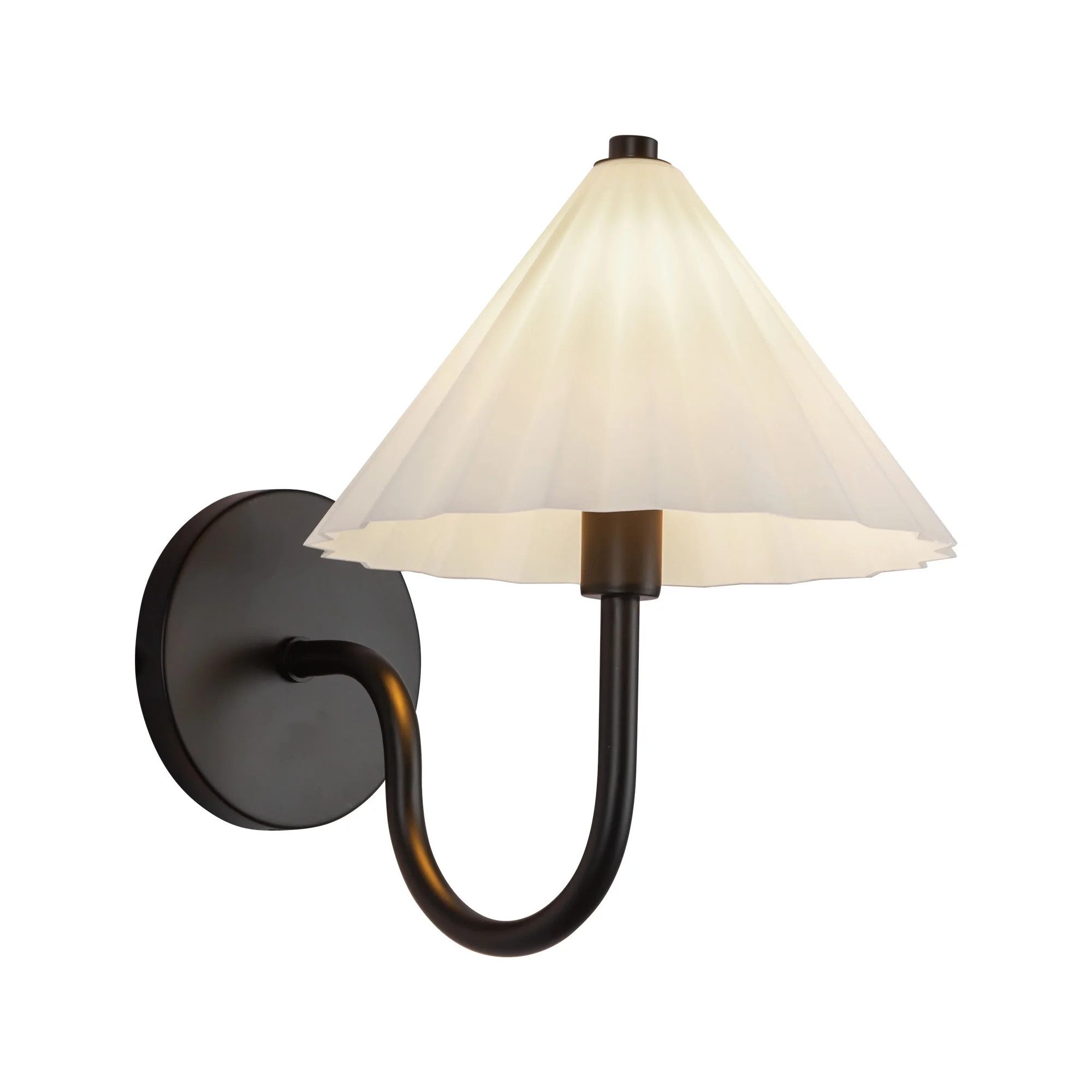 Alora Lighting Wv451808 Serena 11" Tall Bathroom Sconce - Matte Black / Opal Glass | Walmart (US)