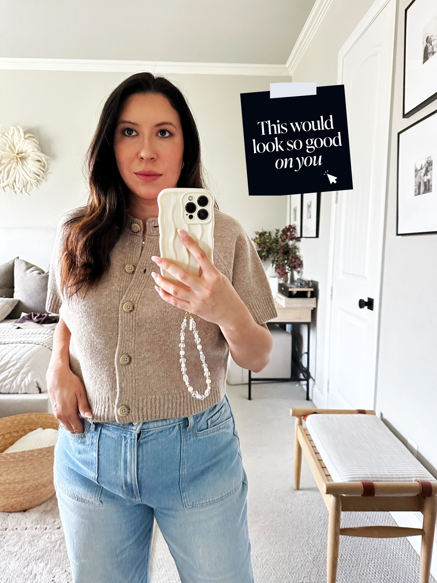 In love with these short sleeve sweaters from Target! I got a couple of colors. They look great unbuttoned too! I’m wearing a size medium. I would size up if you want don’t want them as cropped. 

#LTKMidsize #LTKSeasonal #LTKStyleTip