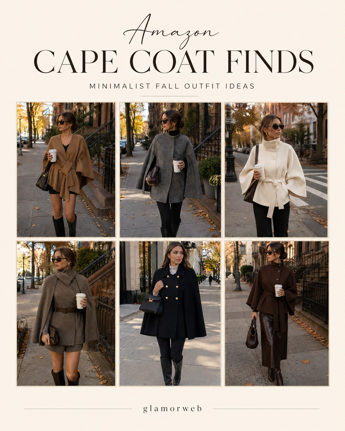If you love that expensive-looking fall style, an Amazon cape coat is such a good find ✨ The draped shape, statement sleeves, and belted silhouettes make even the simplest outfit feel elevated. Perfect for brunch, work, coffee runs, date night, or just a cute fall day out. #AmazonFashionFinds #CapeJacket #FallOuterwear #FallStyle #ChicFallOutfit #AmazonFashion #AutumnOutfit #FallCoat #FallInspo #CozyFallStyle 

 #LTKootd #LTKSeasonal #LTKU