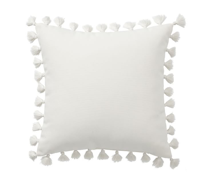 Tassel Trim Indoor/Outdoor Pillows | Pottery Barn (US)