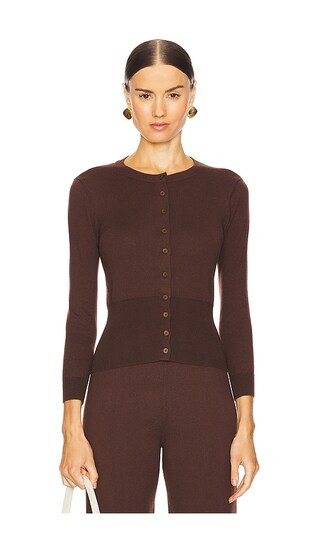 by Marianna Maradona Knit Cardigan in Brown | Revolve Clothing (Global)
