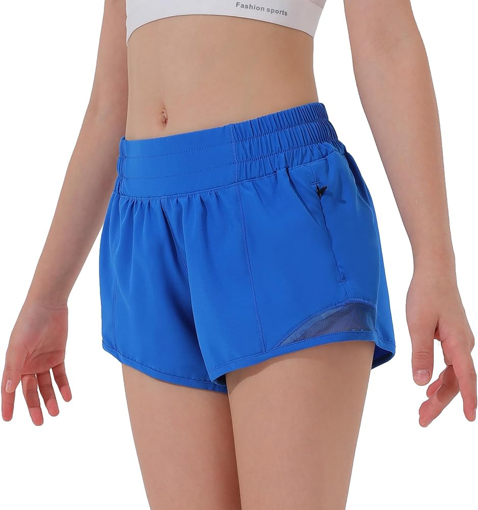 Aurefin Girls Athletic Shorts, Lightweight Running Shorts for Teen Girls Kids Sports Active Short... | Amazon (US)