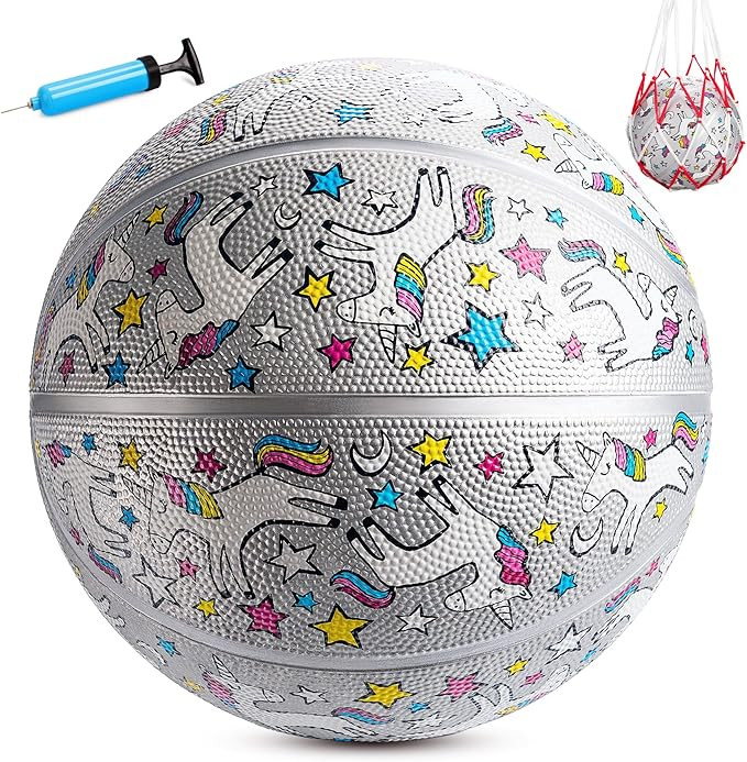 INPODAK Girls Basketball, Operation Christmas Child Shoebox Gift, Size 5 Unicorn Basketball 27.5 ... | Amazon (US)