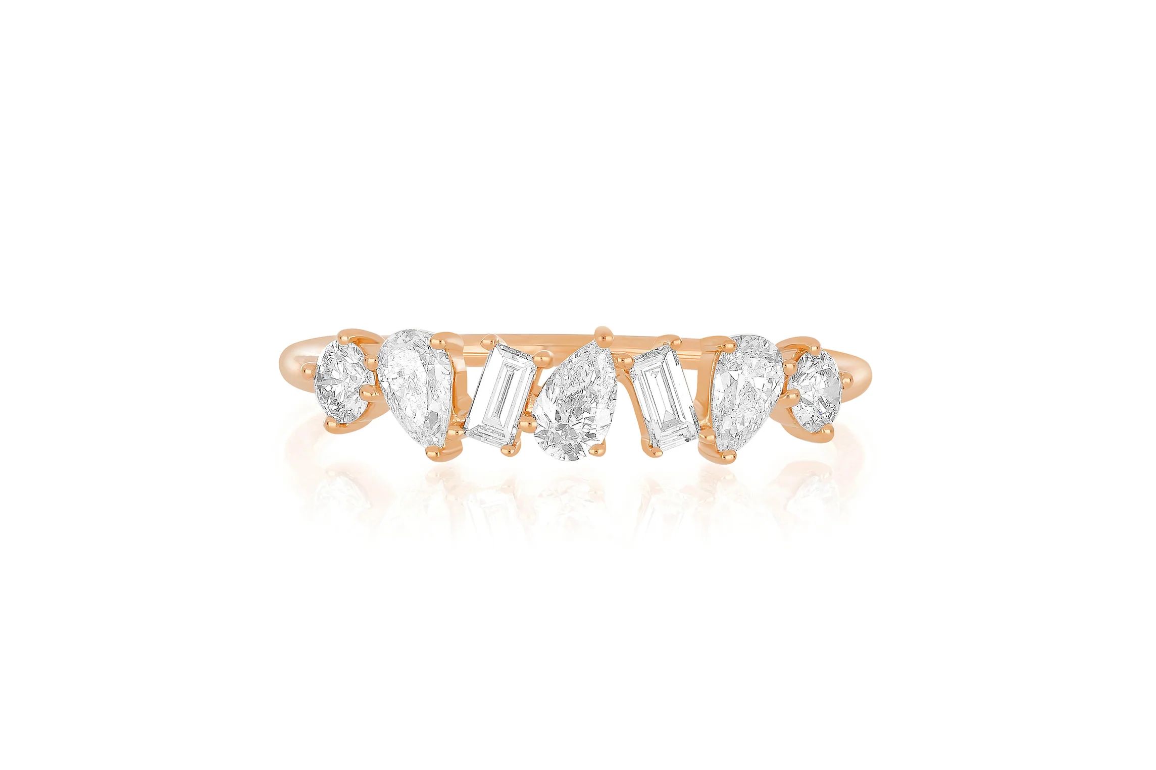 Jumbo Multi Faceted Diamond Ring | EF Collection