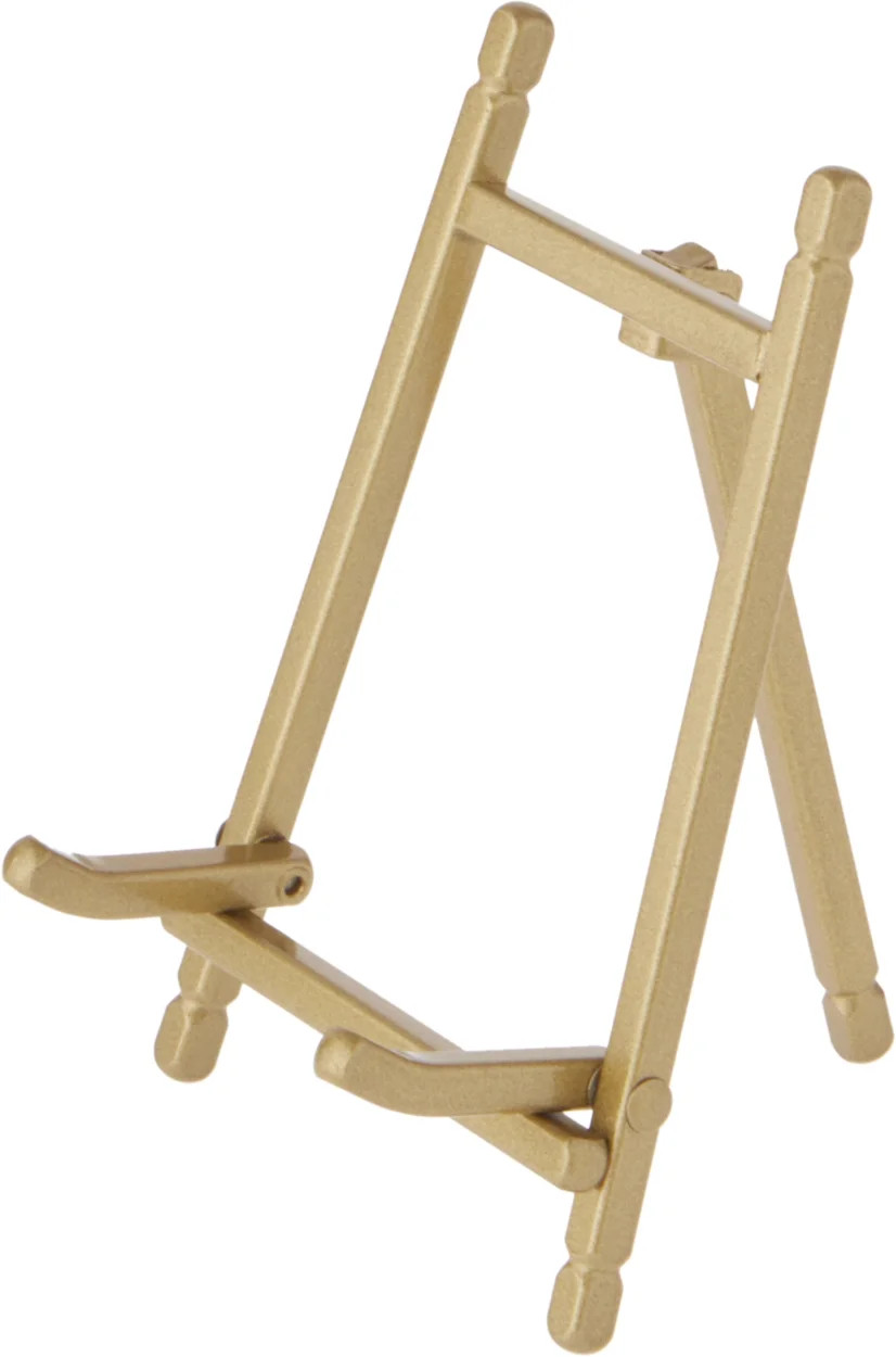 Bard's Satin Gold-toned Metal Easel, 5" H x 3.375" W x 3.5" D, Pack of 2 | Walmart (US)