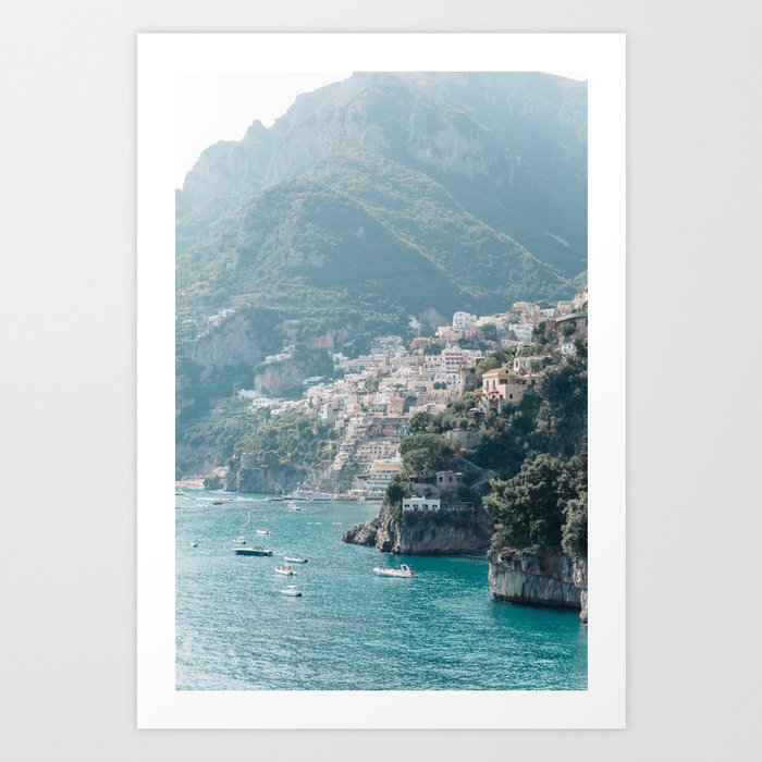Positano, Amalfi Coast, Italy Art Print | Society6