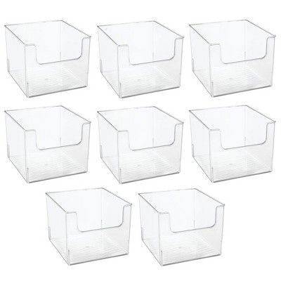 mDesign Plastic Bathroom Storage Organizer Basket Bin - Clear | Target