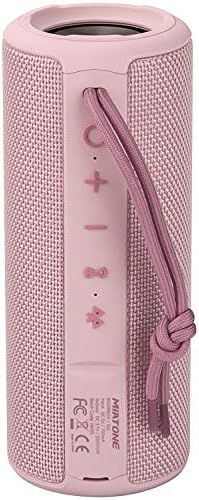 MIATONE Outdoor Portable Bluetooth Speaker Wireless Waterproof - Pink | Amazon (US)
