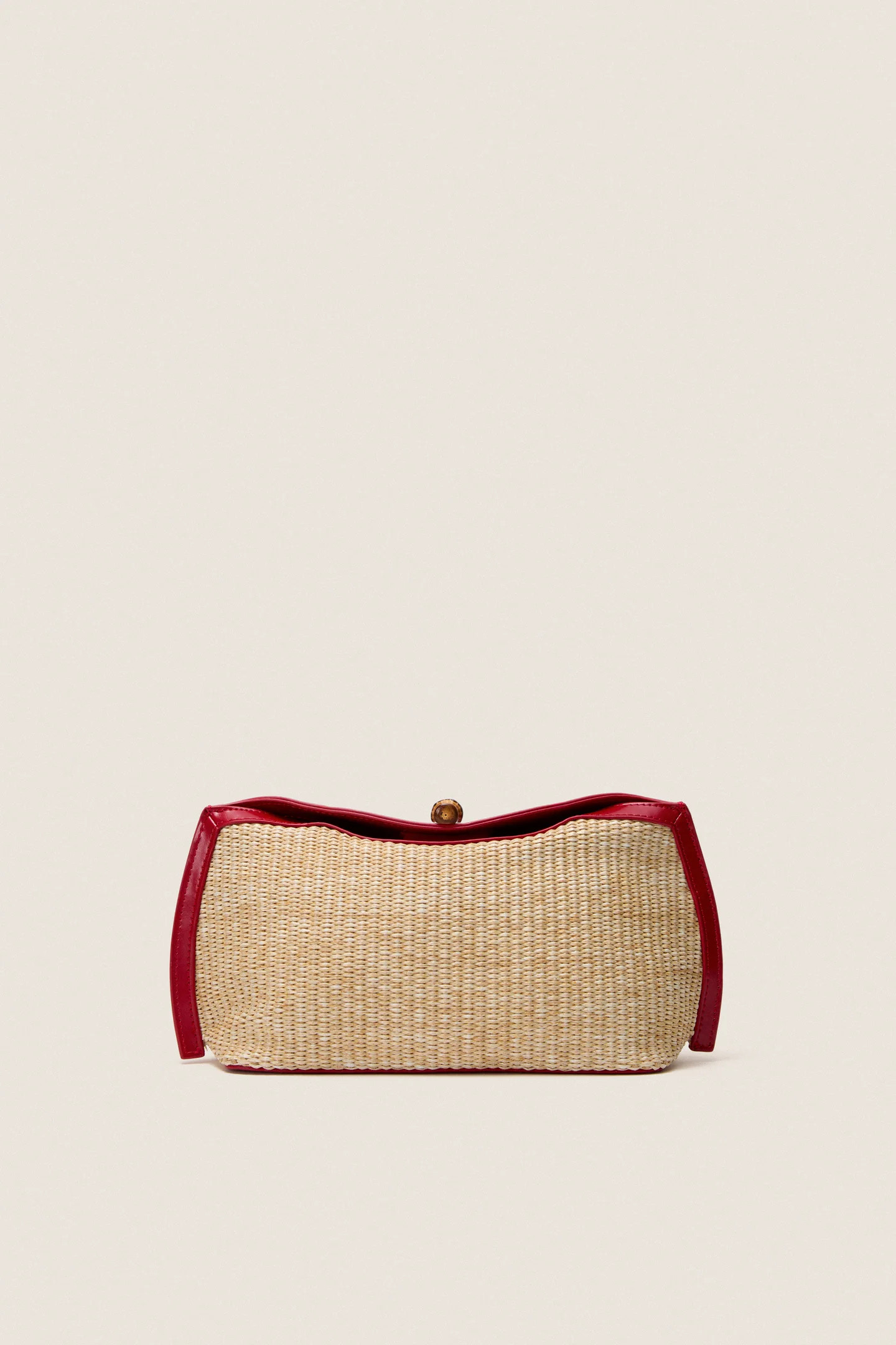 Cherry and Raffia Lock Clutch | Tuckernuck (US)