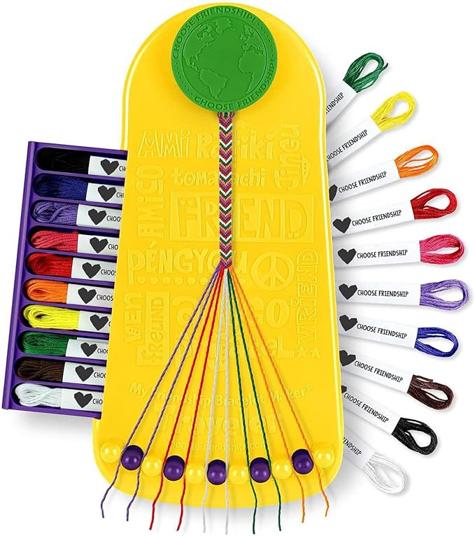 Choose Friendship, My Friendship Bracelet Maker®, 20 Pre-cut Threads - Makes Up to 8 Bracelets (... | Amazon (US)