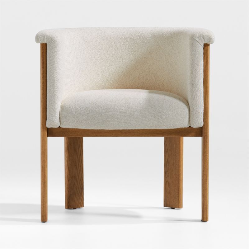 Axel Upholstered Curved Back Dining Chair + Reviews | Crate & Barrel | Crate & Barrel