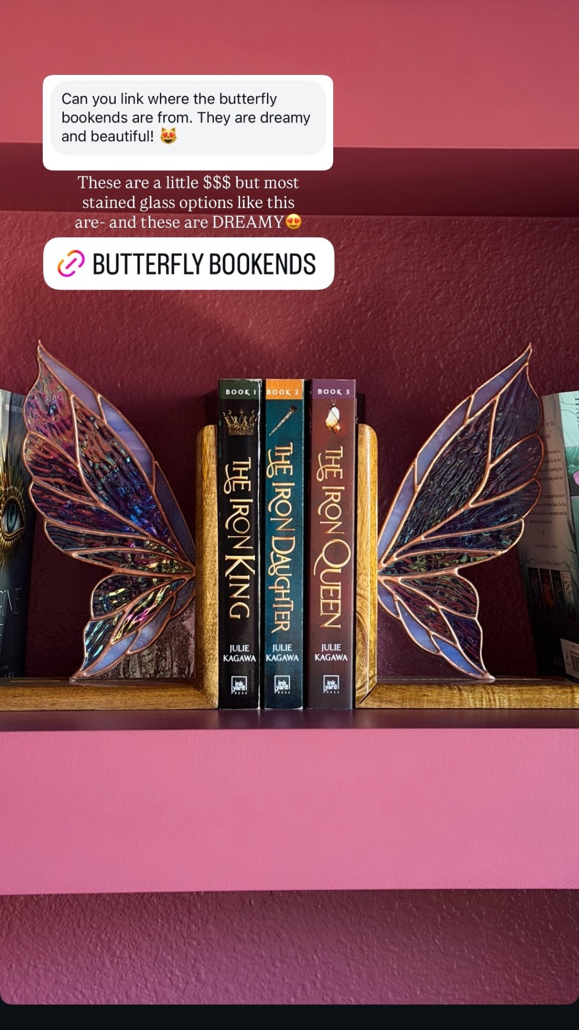 I got these book ends for Christmas, and I still cannot get over how stunning they are! ￼

#LTKdayinmylife #LTKOver40 #LTKHome