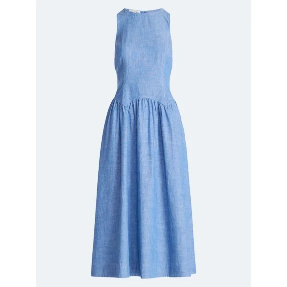 Free Assembly Women’s and Women's Plus Sleeveless Cotton Racer Back Maxi Dress, Sizes XS-4X | Walmart (US)
