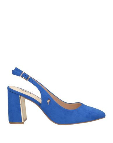 Menbur Woman Pumps Blue Size 8 Textile fibers | YOOX (US)
