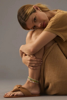 Pearl Beaded Anklets, Set of 6 | Anthropologie (US)