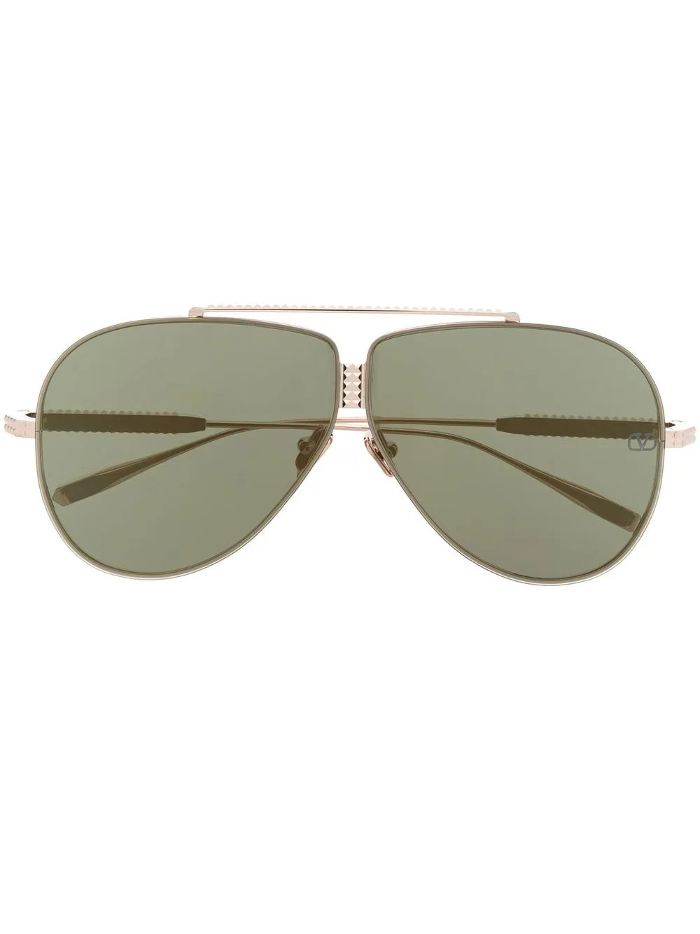 Rockstud pilot-frame sunglasses | Farfetch Global