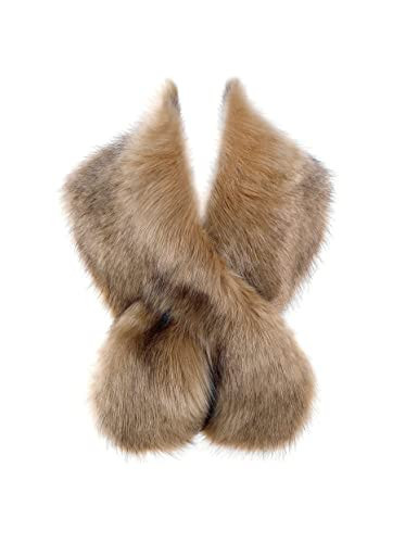 BABEYOND Women’s Faux Fake Fur Collar Shawl Faux Fur Scarf Wrap for Winter Coat 1920s Flapper Outfit 120cm/47.2" Long (Camel) | Amazon (US)