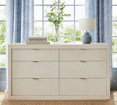 Cape Woven 6-Drawer Wide Dresser (60") | Pottery Barn (US)