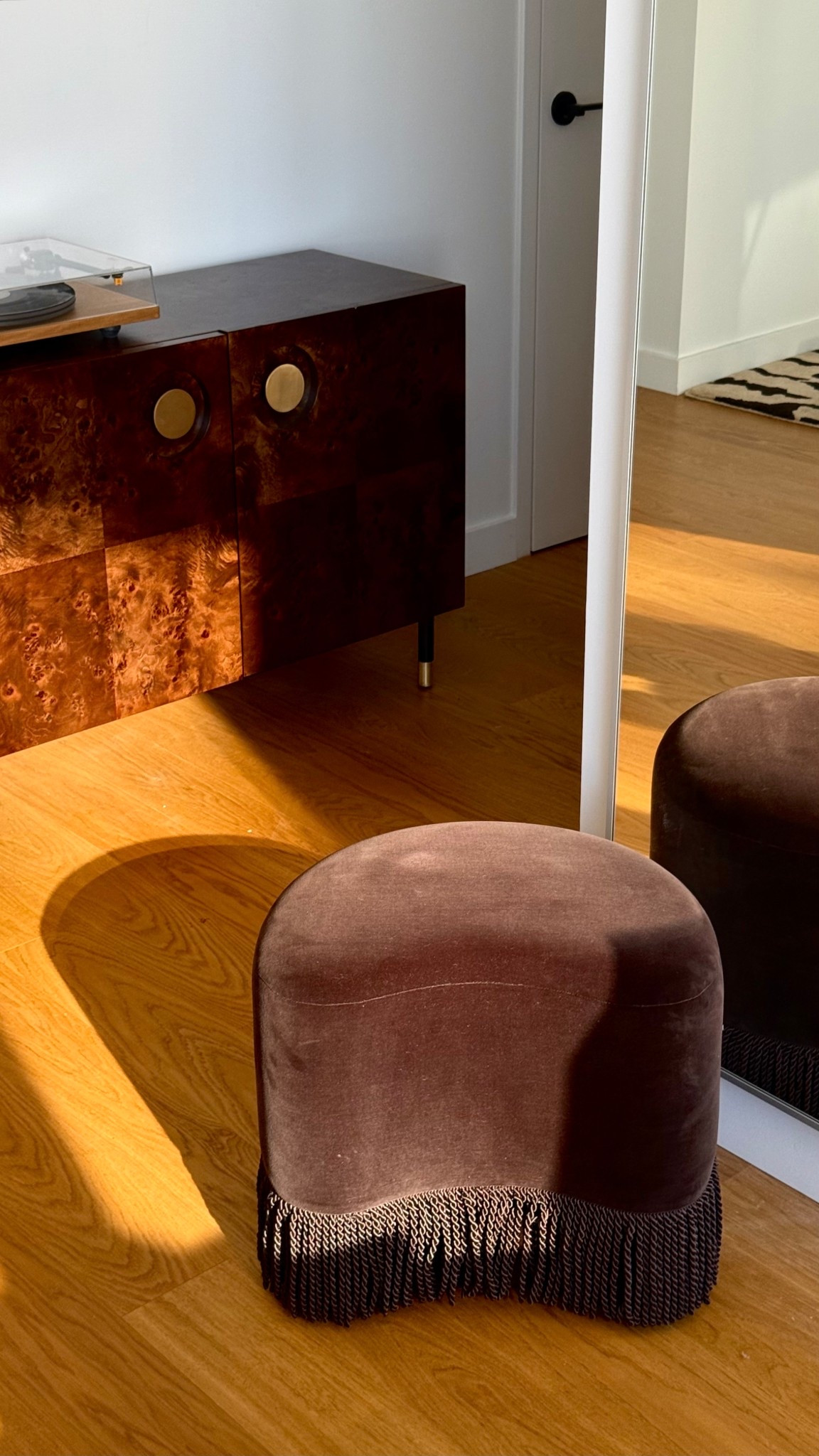 love my new lulu and georgia brown accent stool 🫶🏾 

#LTKStyleTip #LTKHome