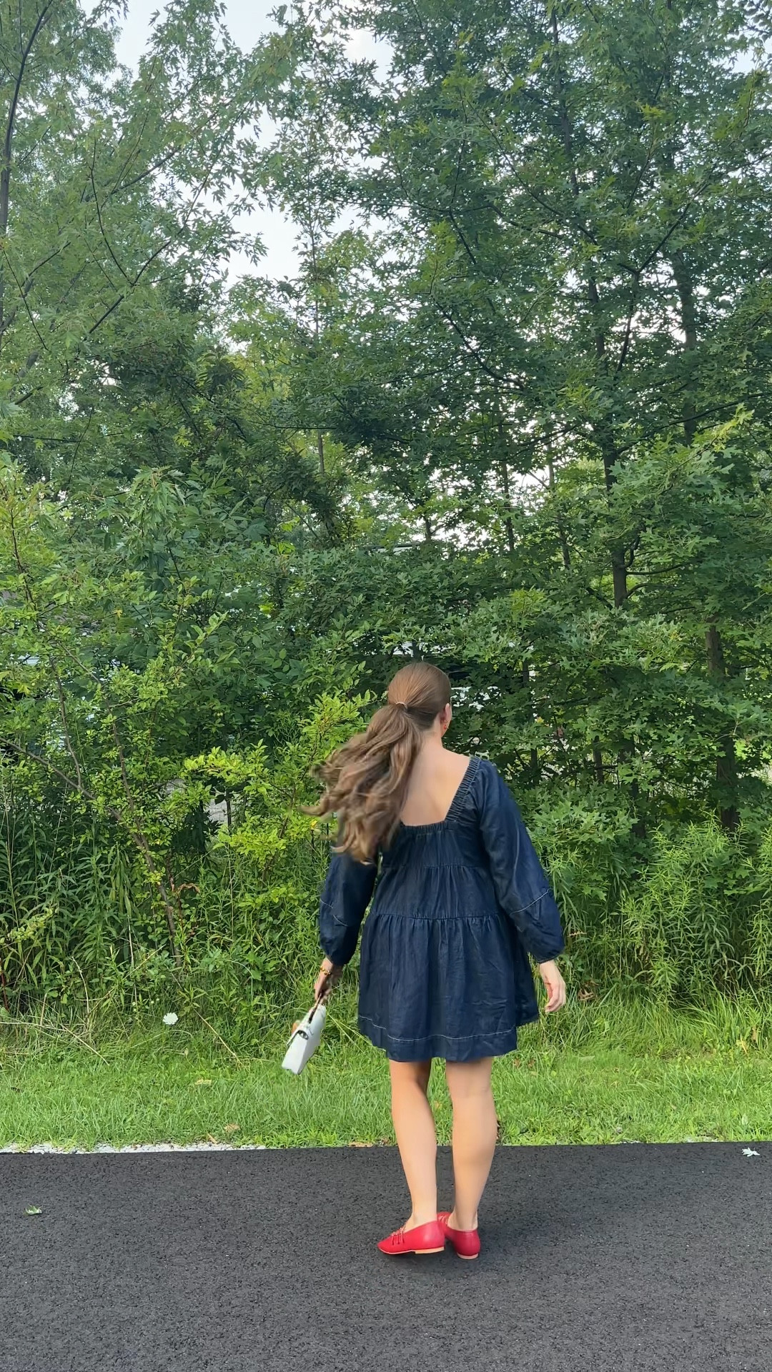 Loving red for fall paired with a full denim outfit! This denim dress is beyond easy to throw on and the pops of red make it so fun yet perfect for transitioning from summer to fall!

Sizing—
Shoes: 9
Dress: M, but could have done a S

#LTKshoecrush #LTKSeasonal #LTKunder100