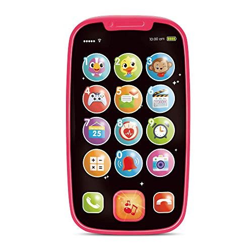 My First Smartphone – Cell Phone Baby Toy, for Toddlers and Young Children – 15 Unique Buttons and Functions, Musical Melodies, Animal Sounds and Number Learning – for 1-Year-Old Kids and Older | Amazon (US)