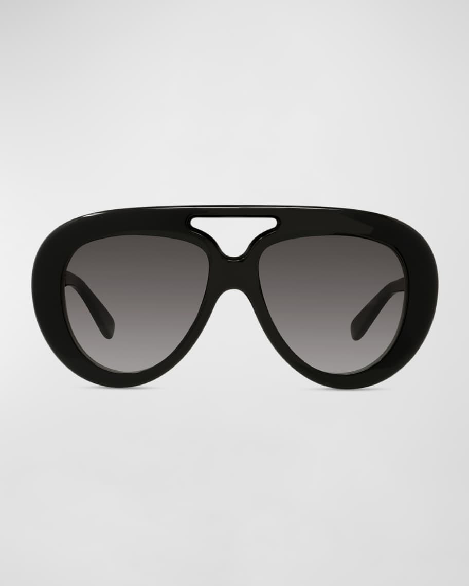 Loewe Men's Curvy Pilot Acetate Sunglasses | Neiman Marcus