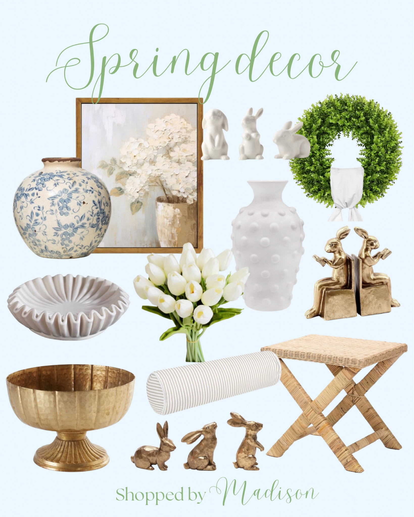 Spring home decor, amazon spring decor, amazon home finds 2025, bunny decor, grand millennial decor style

#LTKfindsunder50 #LTKhome #LTKstyletip