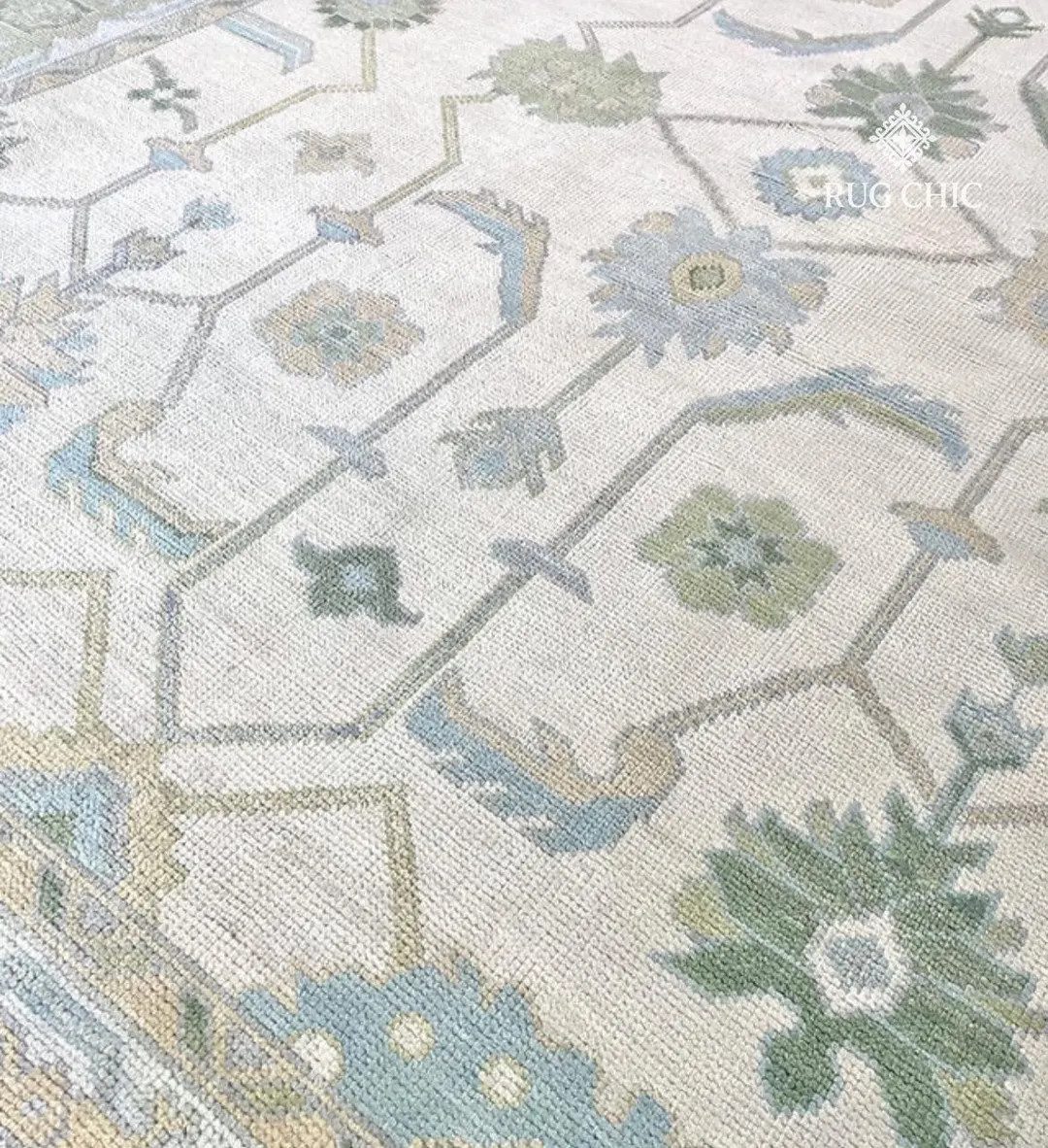 Muted Modern Oushak Hand Knotted Rug, Handmade Oushak Rug for Living Room, Bedroom, Dining Area, ... | Etsy (US)