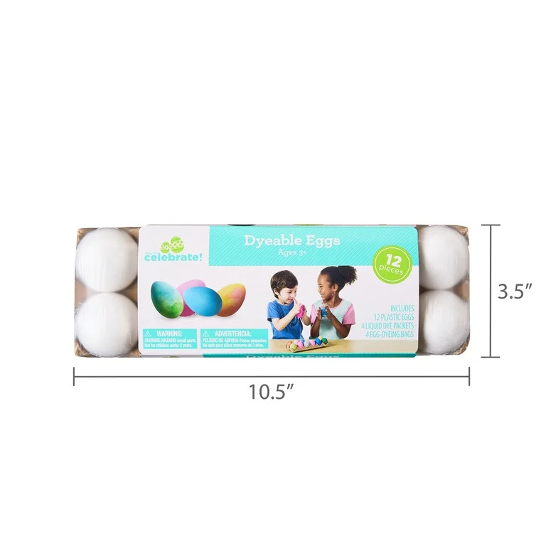 Easter Dyeable Eggs, 12 Count, by Way To Celebrate | Walmart (US)