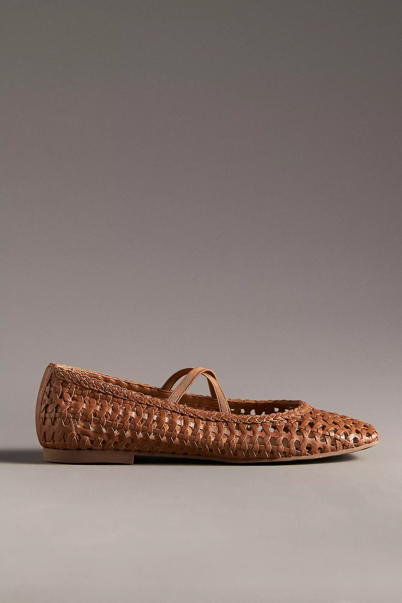 By Anthropologie Woven Leather Ballet Flats | Anthropologie (US)