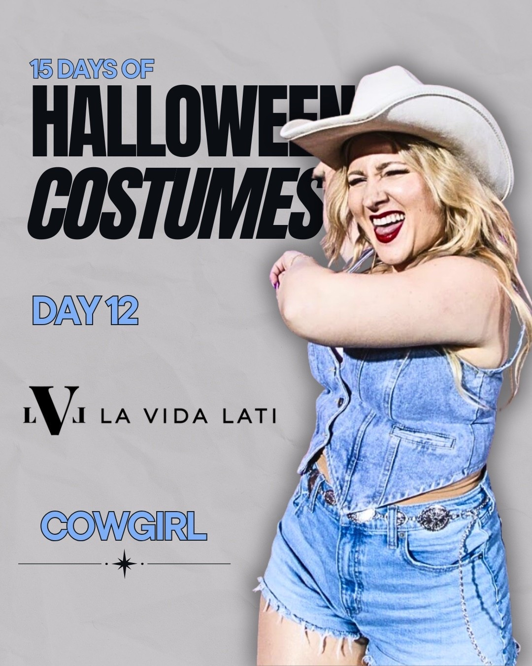 Day 12 of 15 Days of Halloween! 🤠 My cowgirl look came together with pieces I already had — just added a fresh cowboy hat and my favorite white boots. Shop this comfy + chic western combo below!
#CowgirlCore #LaVidaLati #LTKFallStyle 

#LTKHalloween #LTKSeasonal #LTKMidsize