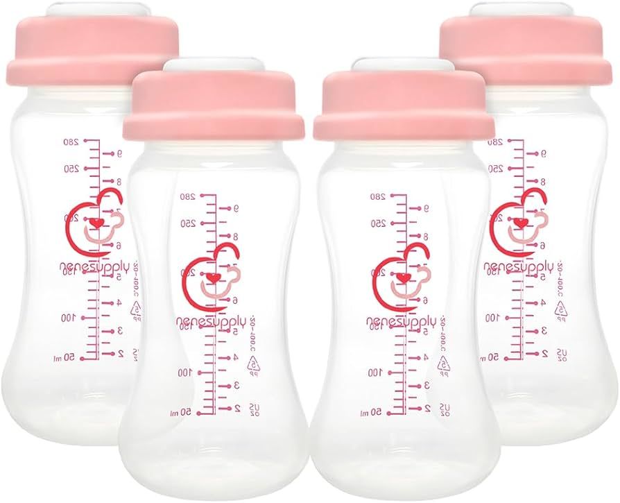 NENESUPPLY Storage Bottles Collection Bottles for Spectra S1 S2 Motif Luna Breast Pumps 4pc 9oz 2... | Amazon (US)