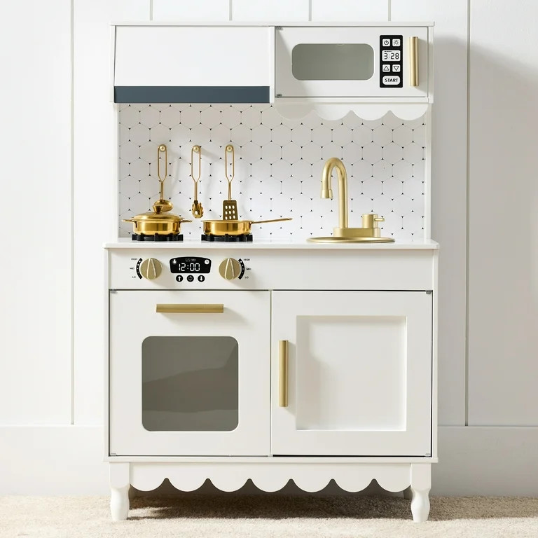 Best Choice Products Pretend Play Cottage Kitchen Wooden Toy Set for Kids w/ 5 Accessories, Oven ... | Walmart (US)