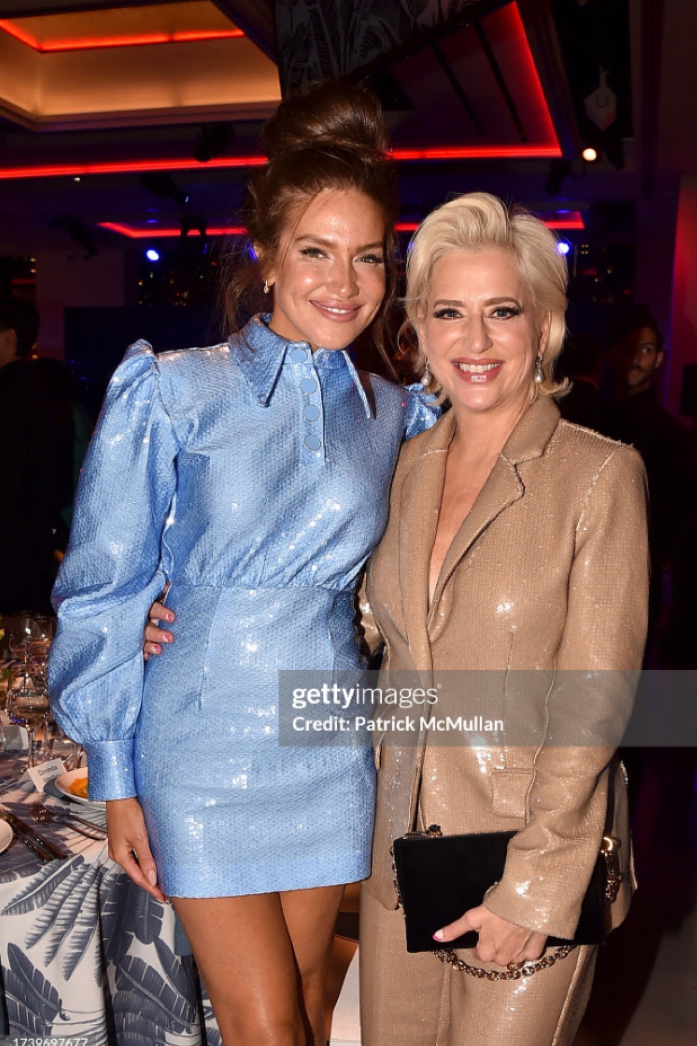 A newbie and an OG.  Love seeing two of my favorites together.

Check out Brynn’s sequinned dress below.   I will update if I find Dorindas suit, which is equally fabulous.

#sequin #glam #rhony #bravo #fashion