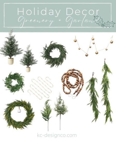 Our favorite greenery and garland holiday decor. 

#LTKHoliday #LTKhome #LTKSeasonal