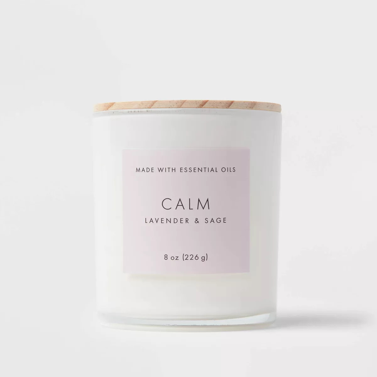 Wood Lidded Glass Wellness Calm Candle - Threshold™ | Target