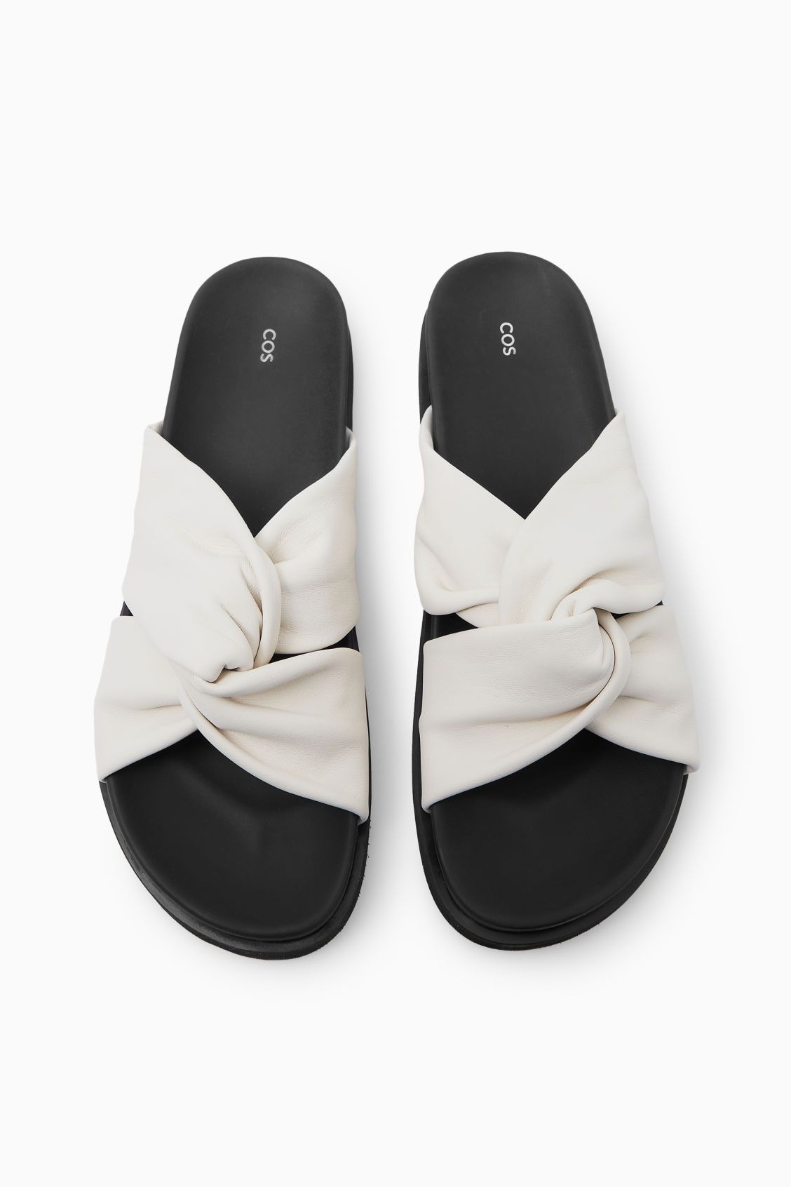 CROSSOVER LEATHER SLIDES | COS UK