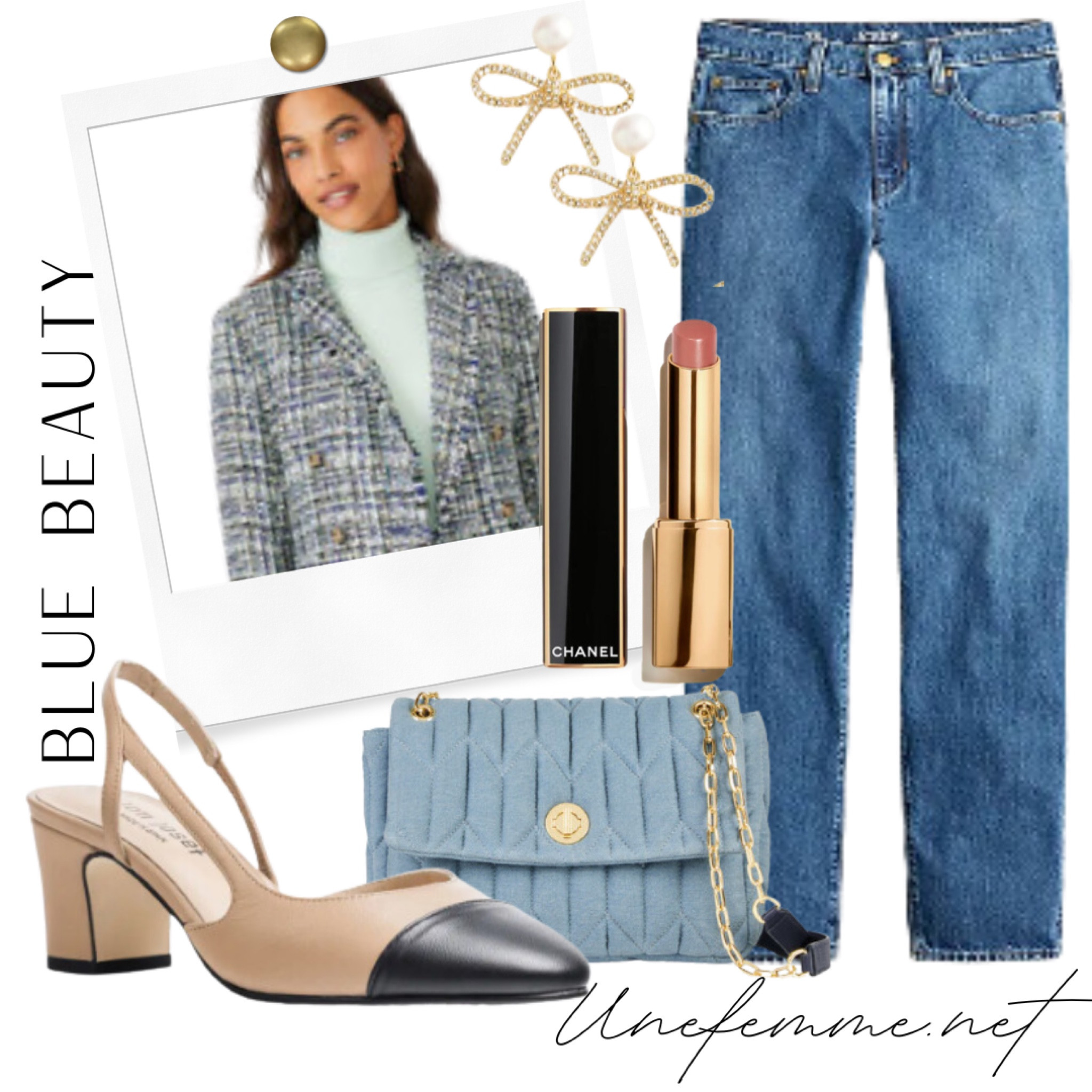 Chanel-inspired casual look with a tweed jacket & pearl earrings  

#LTKstyletip #LTKover40 #LTKshoecrush